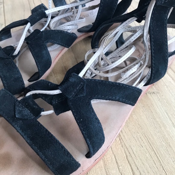 Free People Lace Up Flat Gladiator Sandals - Picture 7 of 8